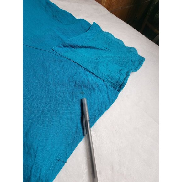 Soft Surroundings Womens Blue Draped Laganlook Artsy Tunic Top Medium 25499 - Picture 4 of 7